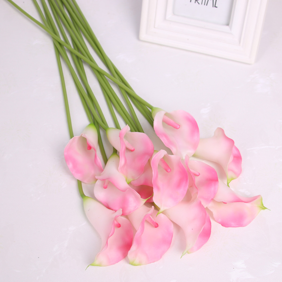 pvc长杆迷你马蹄莲 塑料仿真花 高仿真