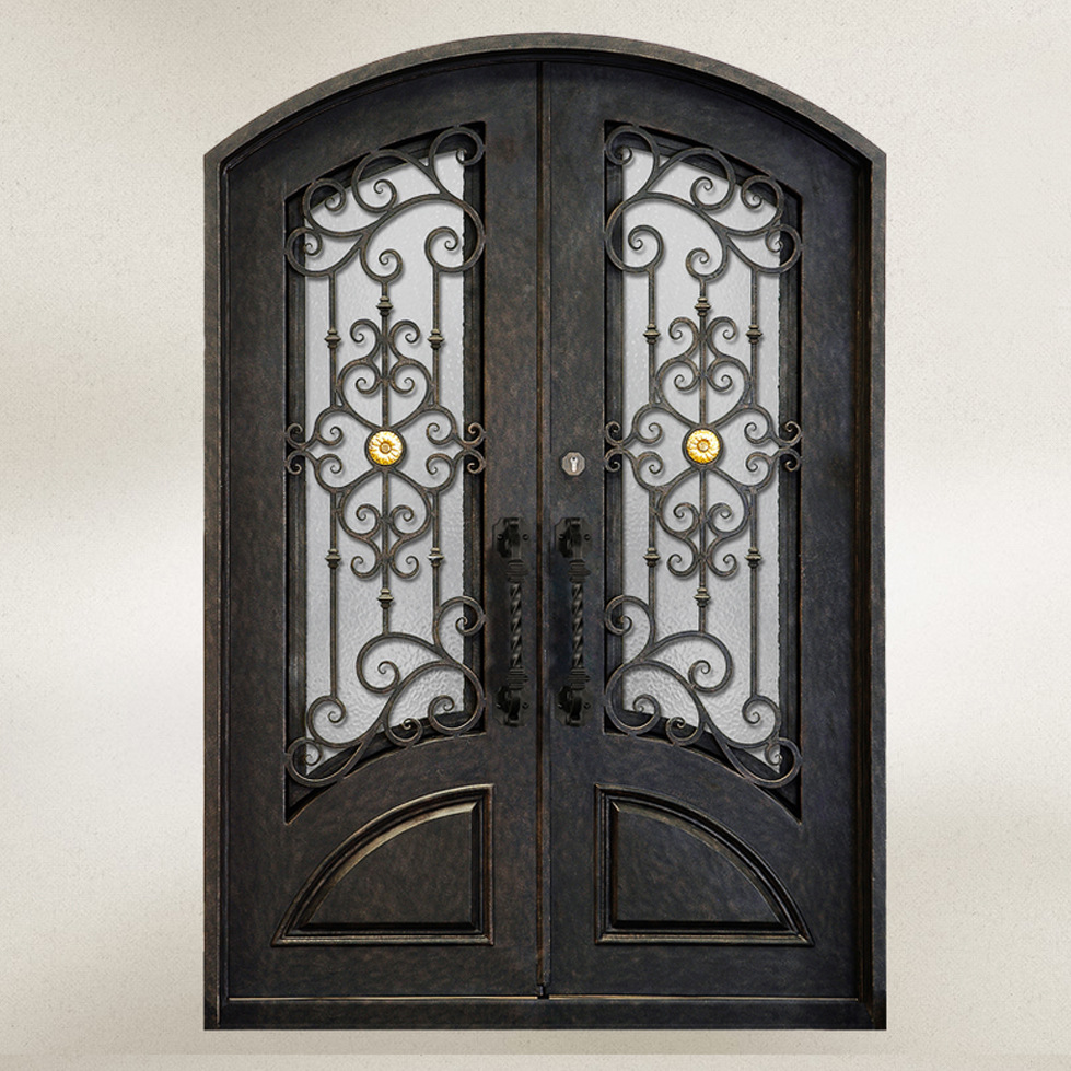 欧式铁艺门 铁艺大门 铁艺进户门 上海直销豪华别墅门印象1973