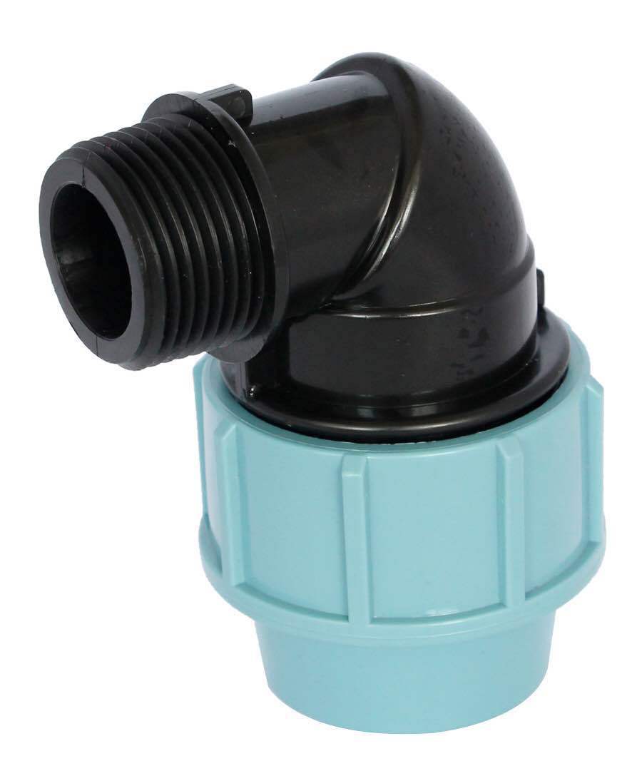 pp外螺纹弯头 c式旋转快速接头管件 高品质批发