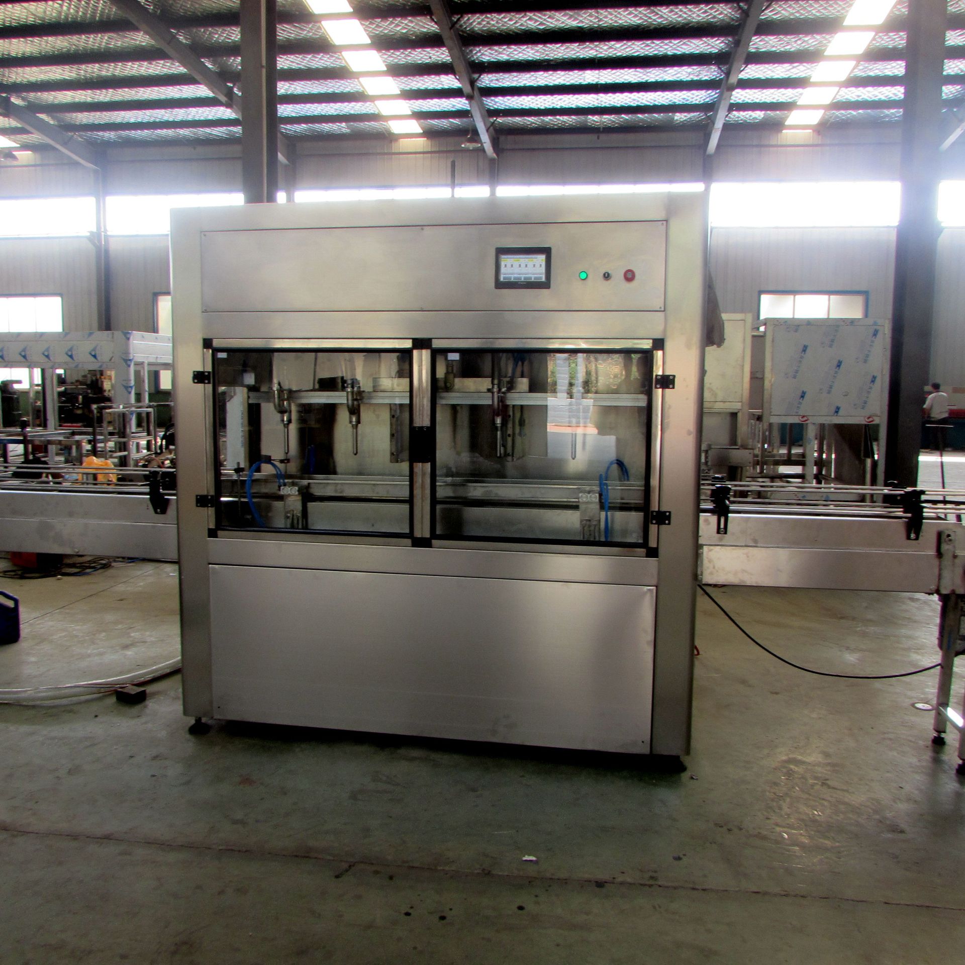 厂家全自动食用油称重灌装机高精度菜籽油色拉油称重灌装生产线