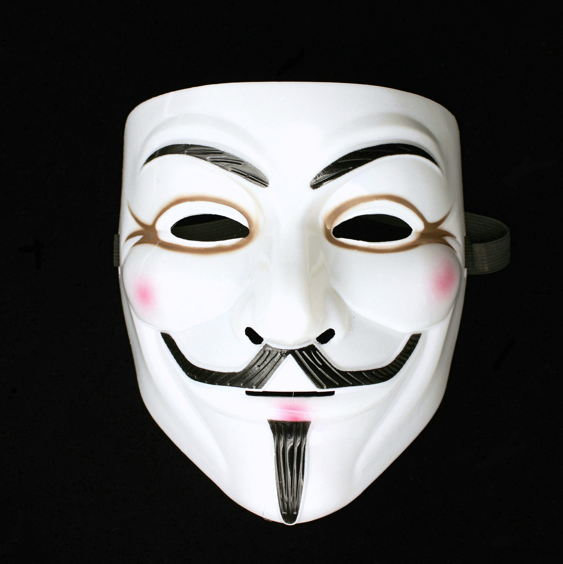 电影主题舞会表演v字仇杀面具v脸黄色带腮红v字黑色带眼线