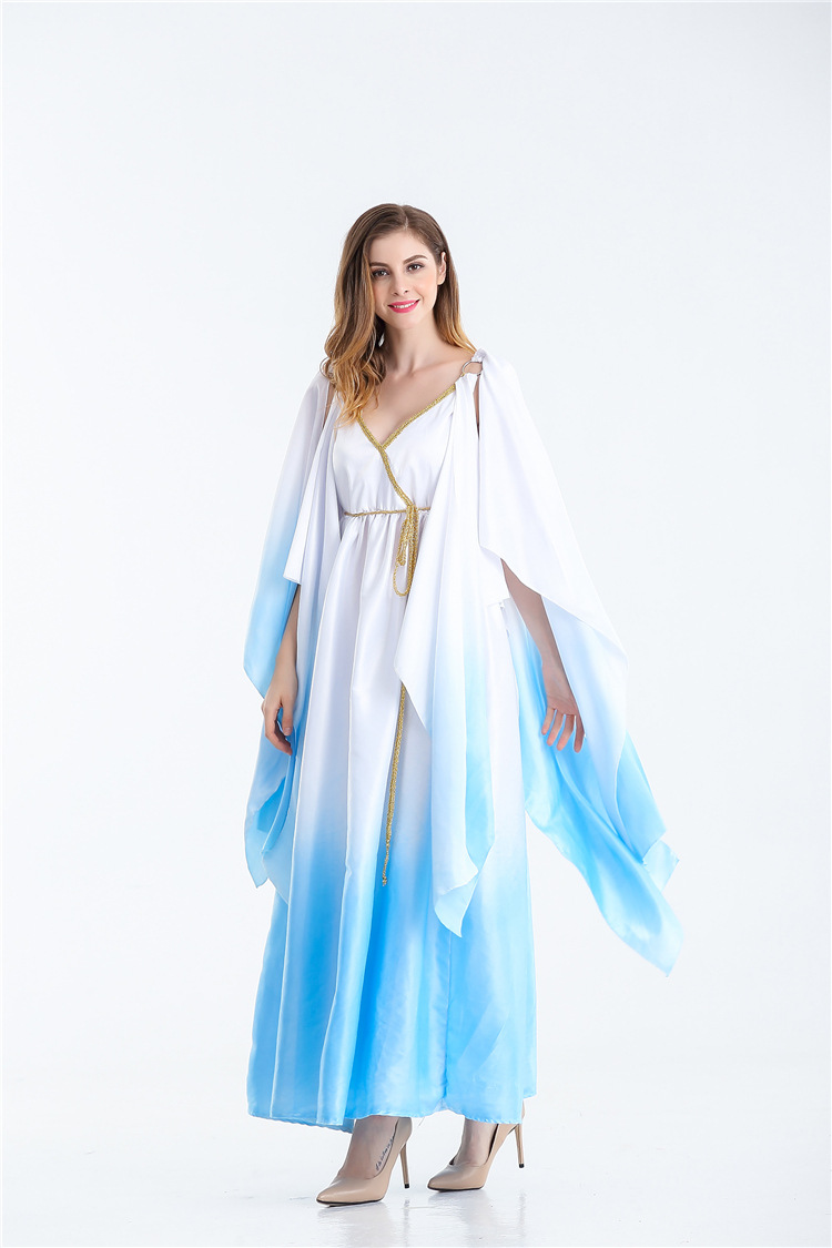 万圣节服装白色埃及公主裙 夜店角色扮演服游戏服战士服舞