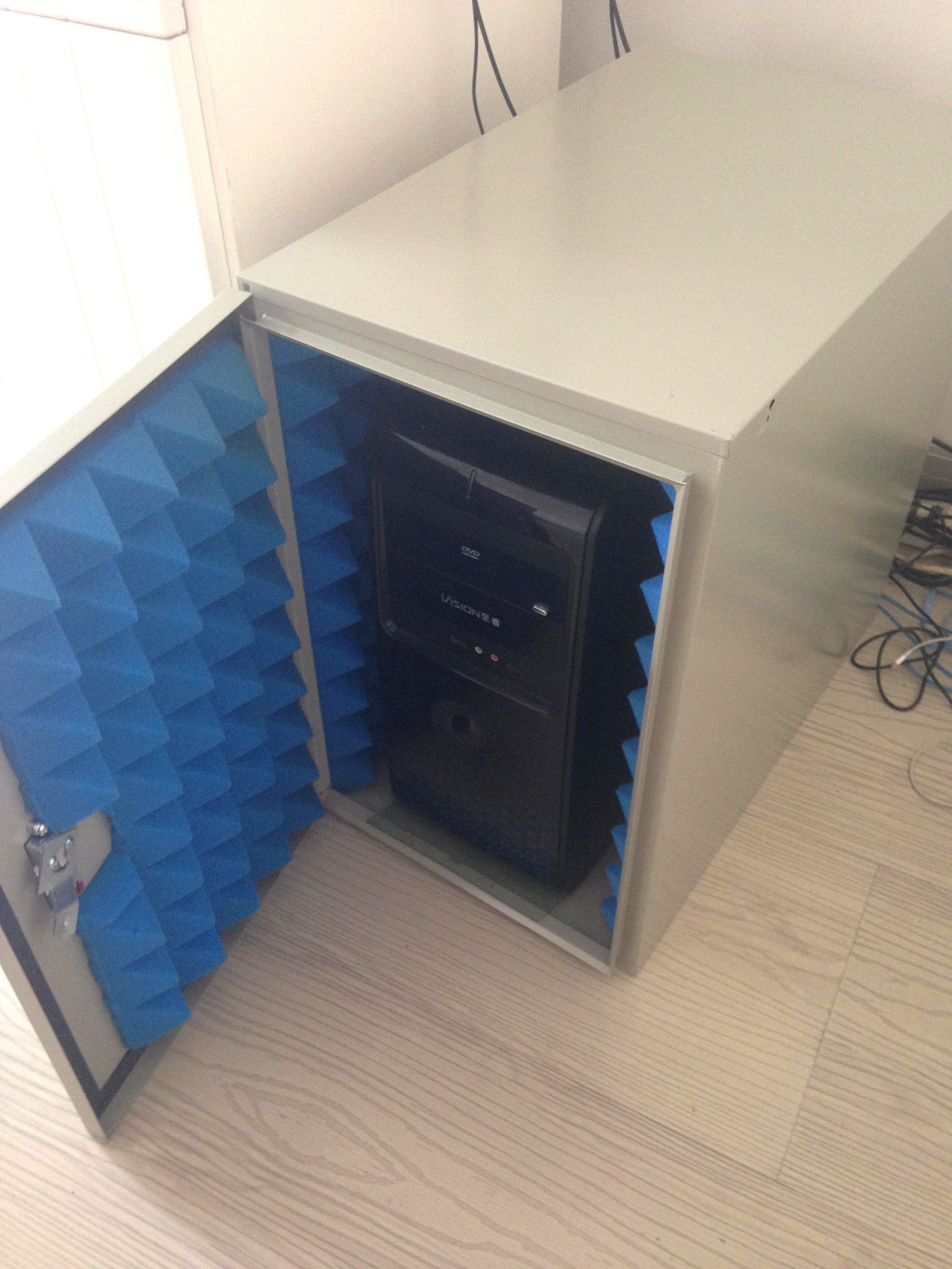 蓝星电脑机箱隔音罩 吸音罩 隔音柜 降噪箱gyz-250 防辐射