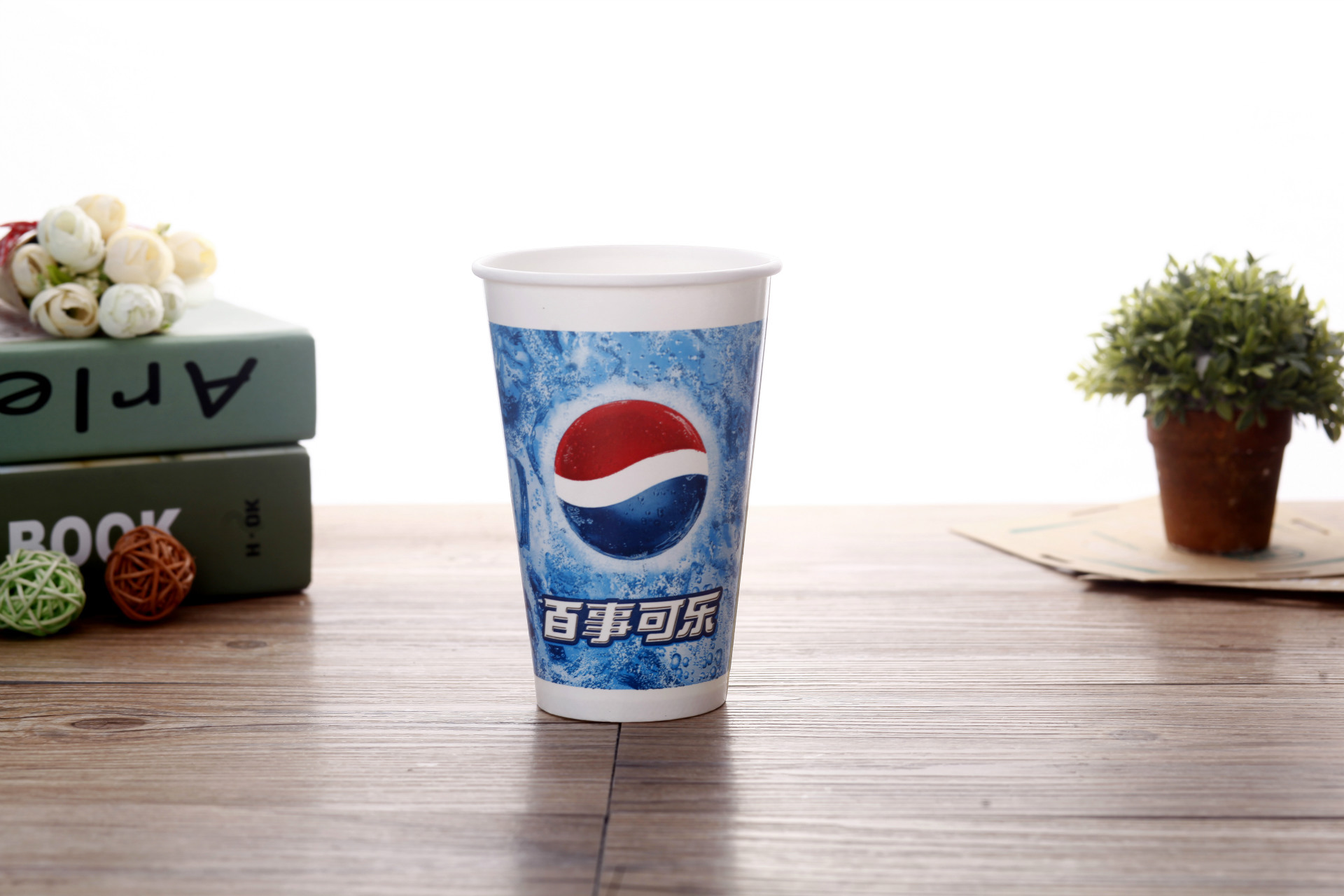 厂家定做现货批发双淋膜16盎司500m一次性可乐纸杯 包邮