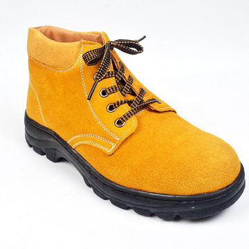 高密鞋工作鞋厂家货源劳保鞋翻毛牛皮防砸防滑劳保鞋 工地防护鞋