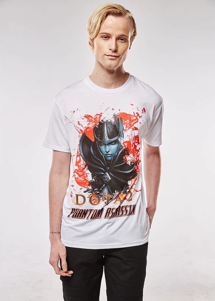 cliffwalker 夏季新款游戏主题t恤dota2英雄短袖t恤幻影刺客pa