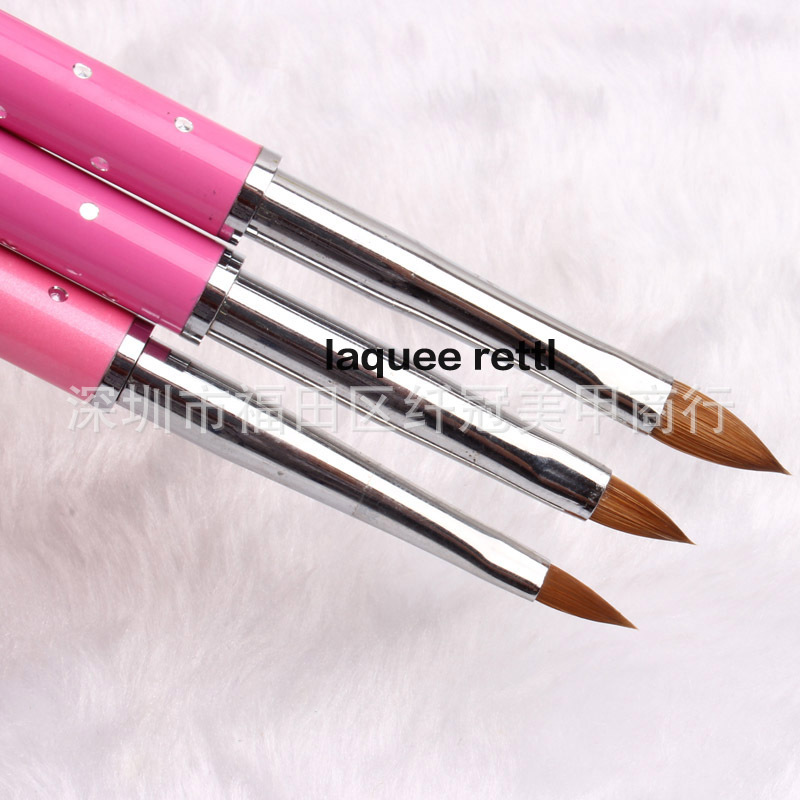 Nail Art Pen Wholesale Crystal Blending Special Pen Carved Pen UV Pen Starry Sky Pink Rod Phototherapy Carved Pen