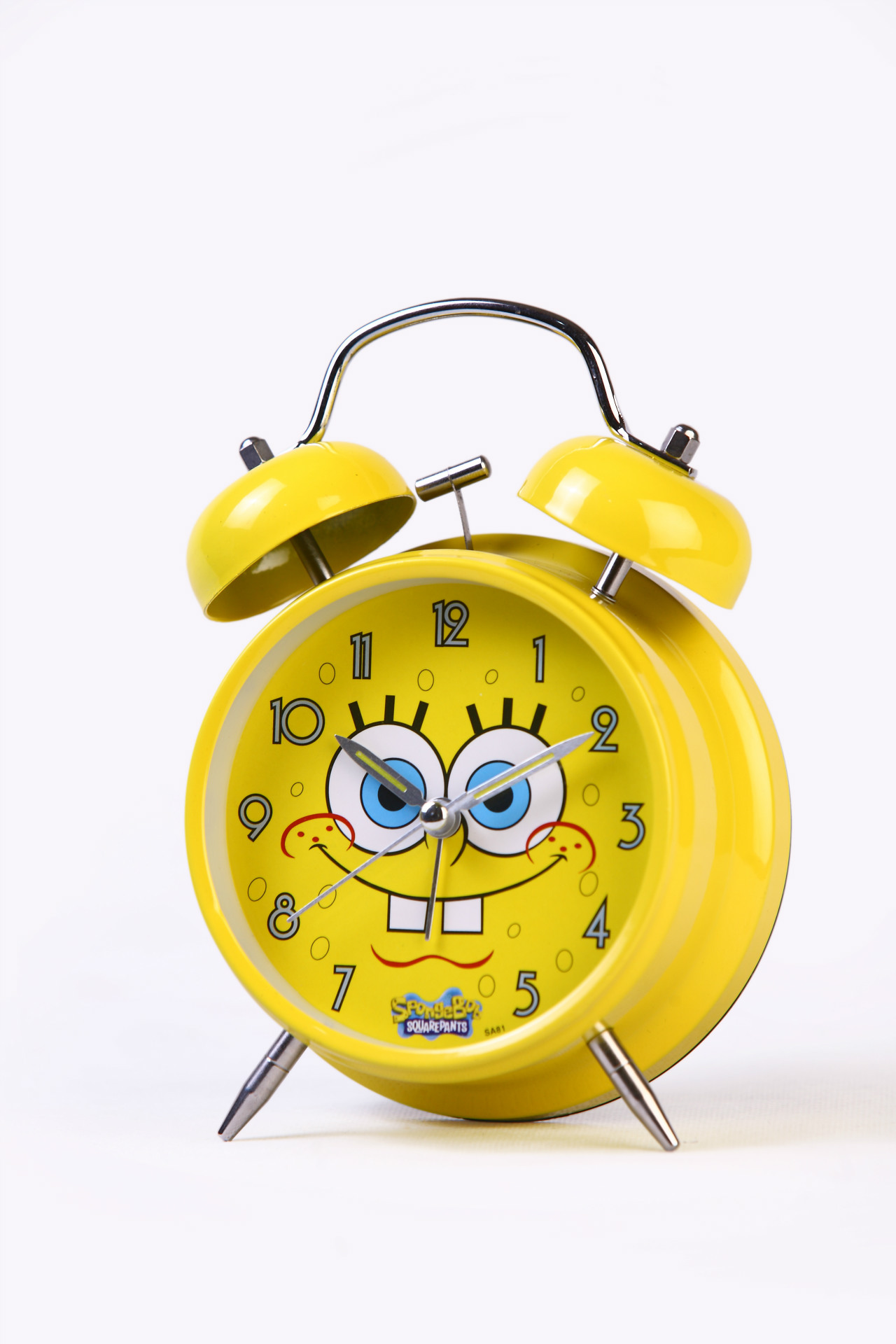 25寸经典打铃闹钟夜光静音功能懒人闹钟小闹钟钟创