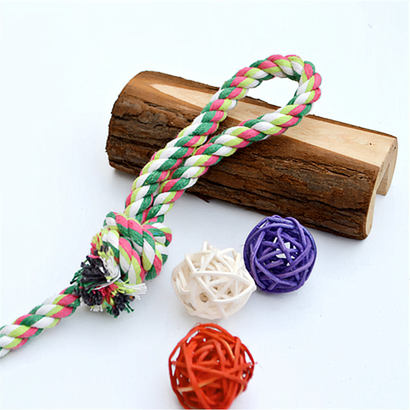 小号手拉式拖棉绳 长尾球 30cm 磨牙洁齿