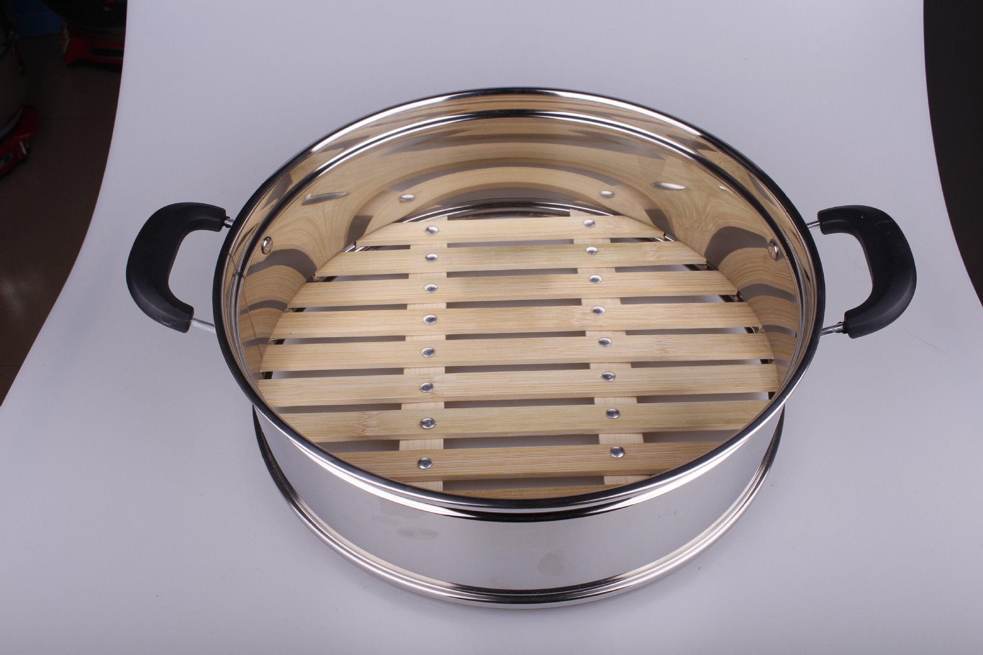 厂家直销 周村多功能电热锅蒸笼 竹笼屉 竹笼 竹蒸格 防露电热锅