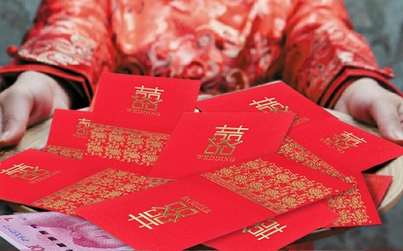 婚庆用品婚礼利是封厂家批发烫金千元通用结婚红包新款迷你红包袋