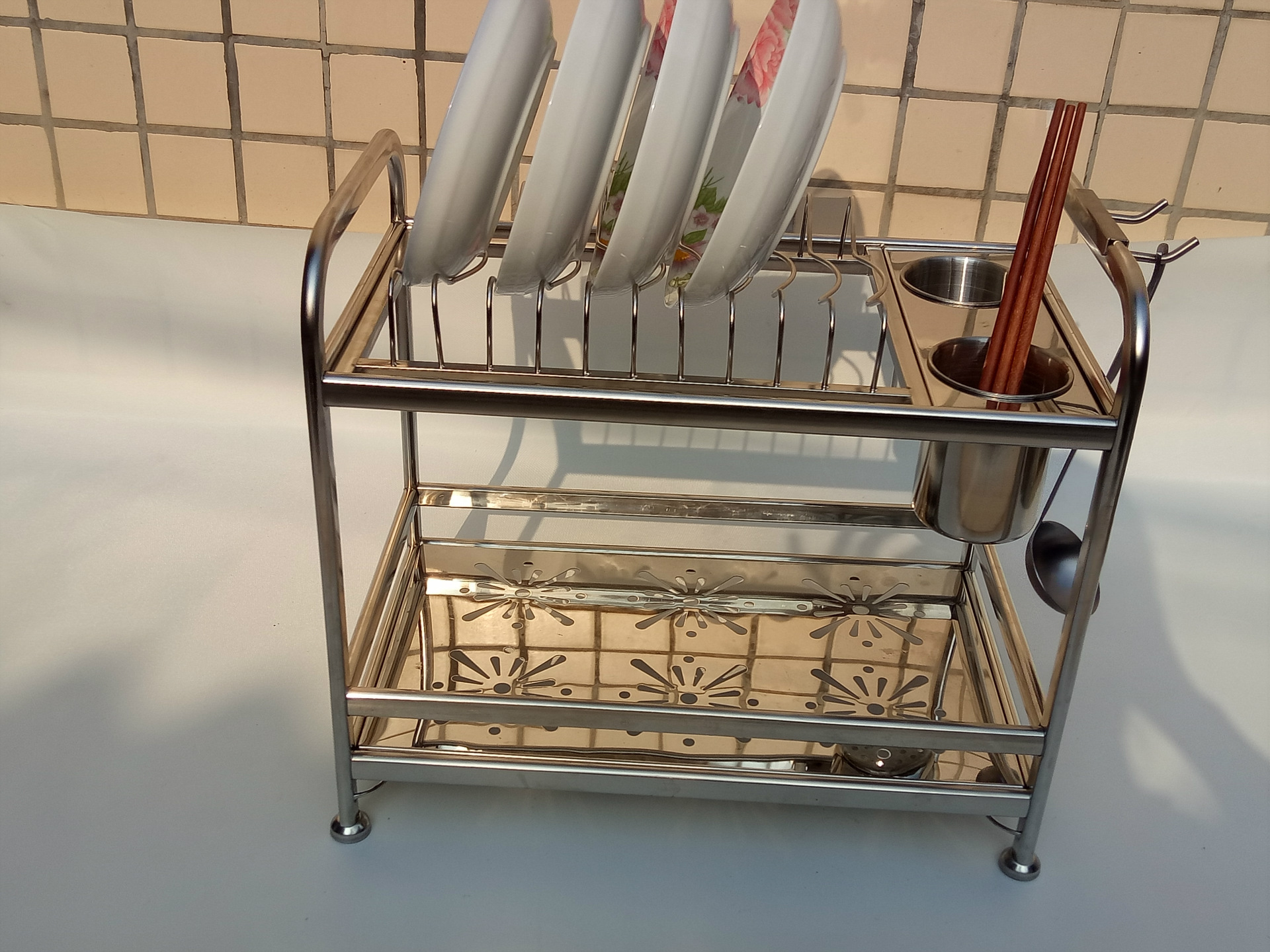 广州厂家** 不锈钢多功能碗碟沥水架 厨房收纳架 置物架