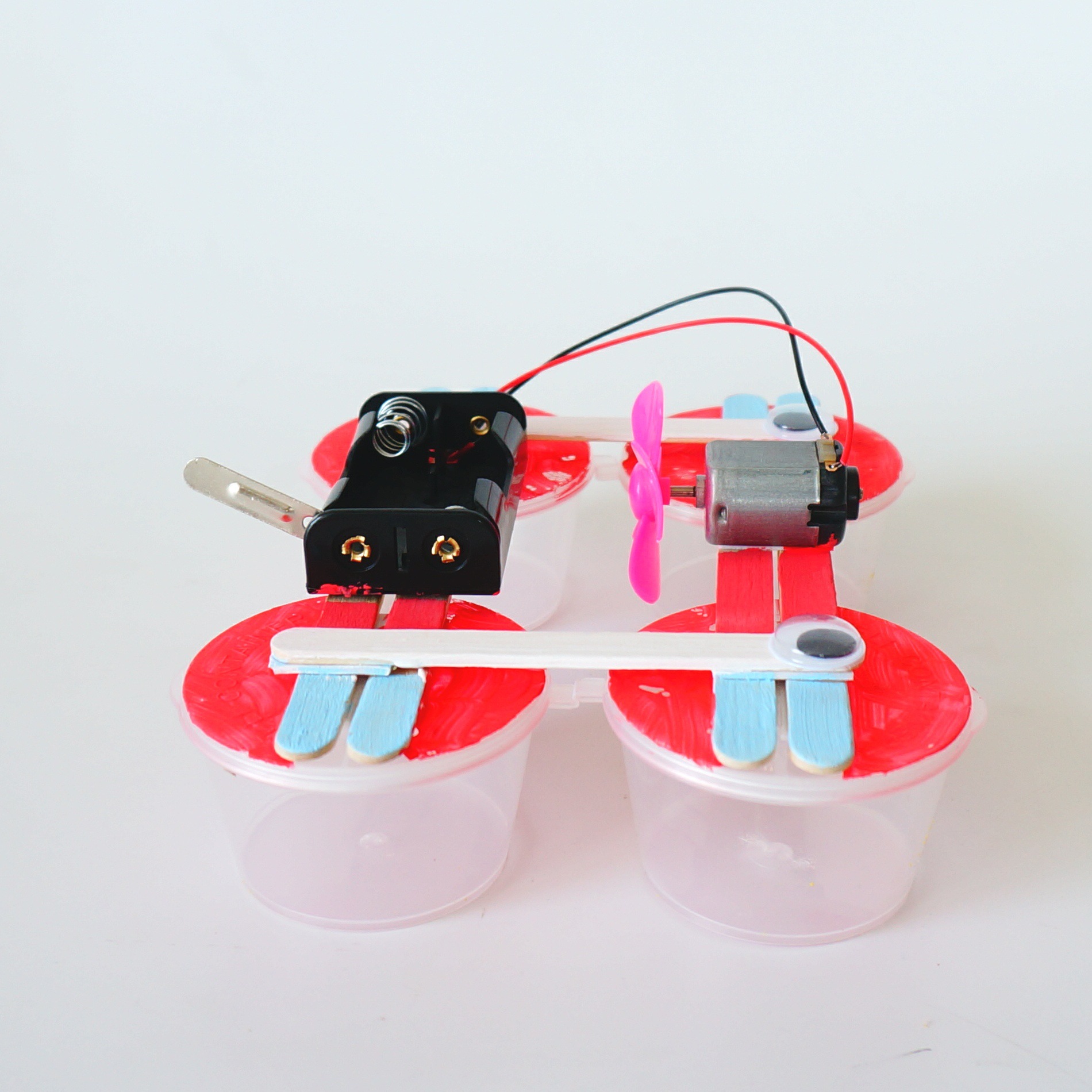 科技小制作 智力拼装 手工制作 科技制作 diy 空气动力船 然锐