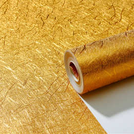 金色银色家装墙纸 金箔酒吧ktv电视背景墙吊顶金箔墙纸纸批发