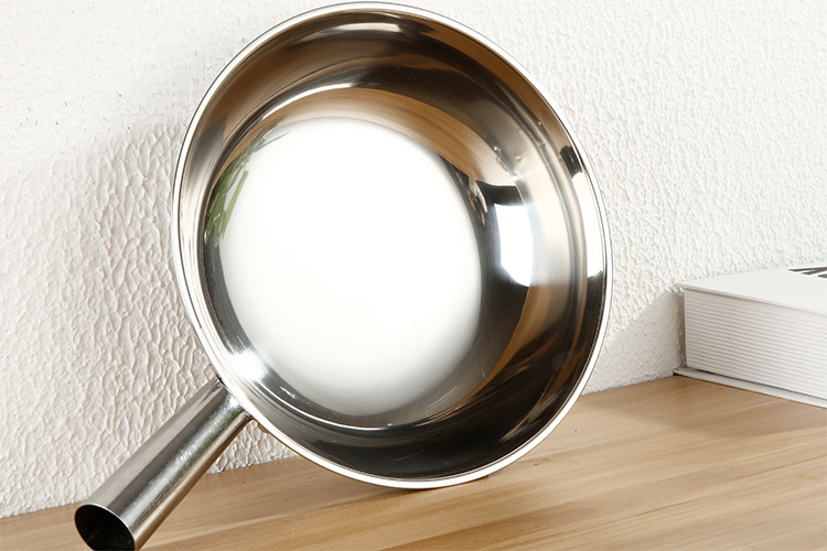 不锈钢水勺水瓢食堂专用水勺加厚圆底无磁水瓢厚重实用酒店专用