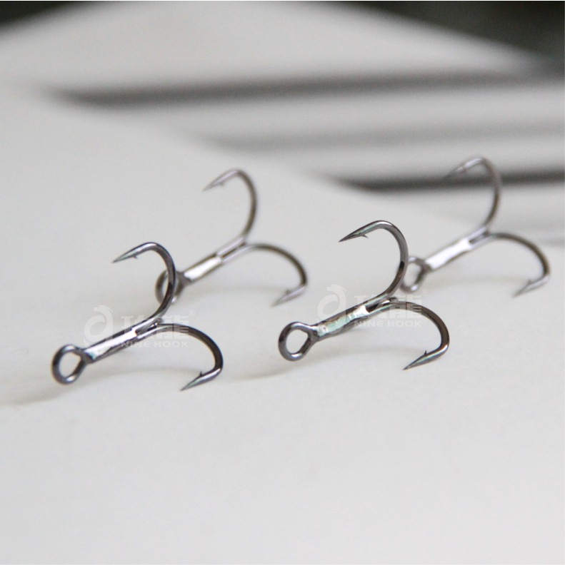 黑镍三本钩 长明渔具 蓝钻系列精品鱼钩 进口线材