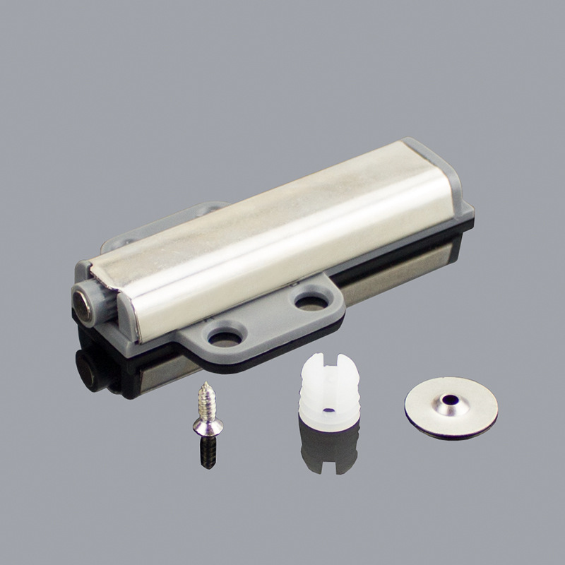 不锈钢反弹器 带磁胶拉丝门碰门吸 橱柜抽屉衣柜门磁碰阻尼器厂家