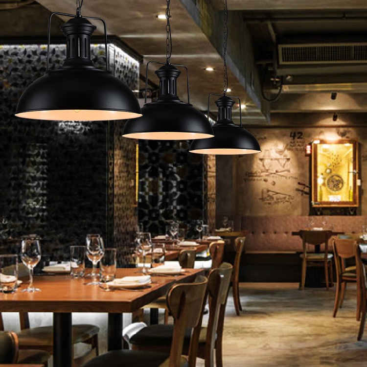 北欧loft餐厅酒吧台创意铁艺吊灯美式乡