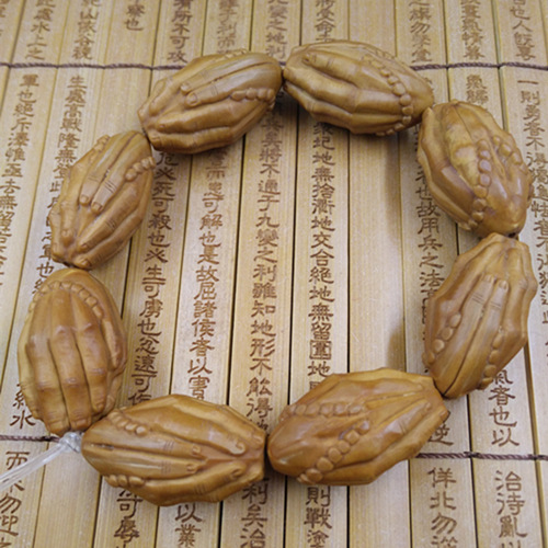 橄榄核雕 橄榄核手串 一心向佛 佛手 手链批发 - 工艺品批发交易网