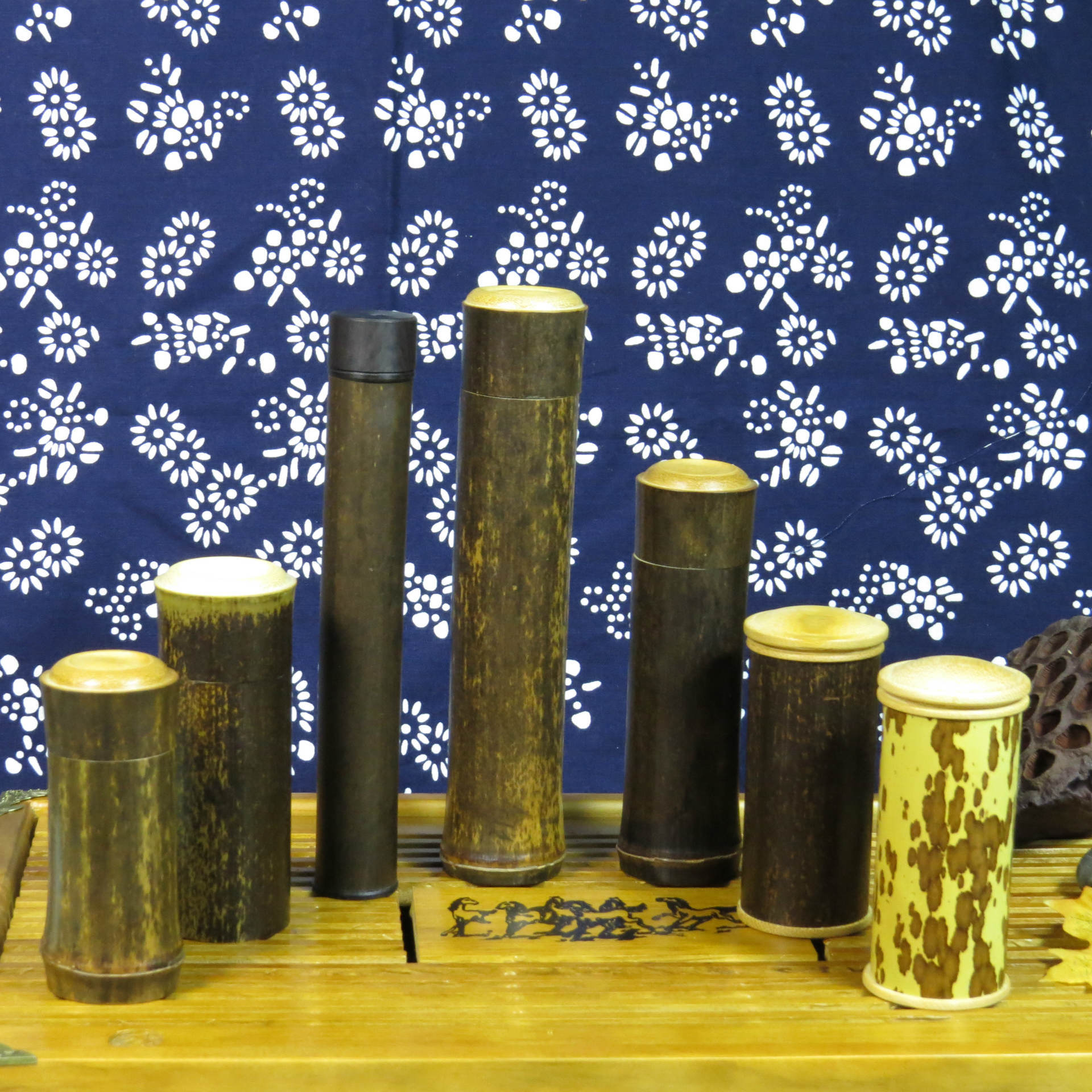 热销紫竹筒 定制竹筒 竹子包装筒 手工旅行便携茶叶罐 厂家直销