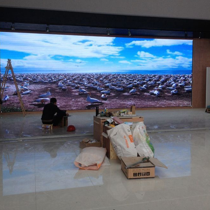 高档新款室内高清公司大厅室内绚丽全彩led电子广告显示屏