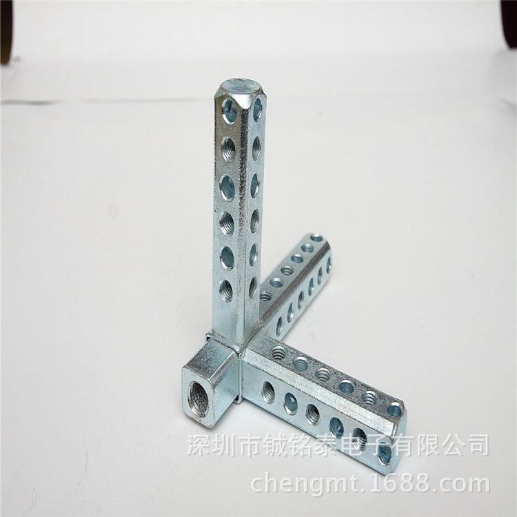 标准铁三通九折型材机柜三通镀锌九折型材机柜配件仿威图机柜配件