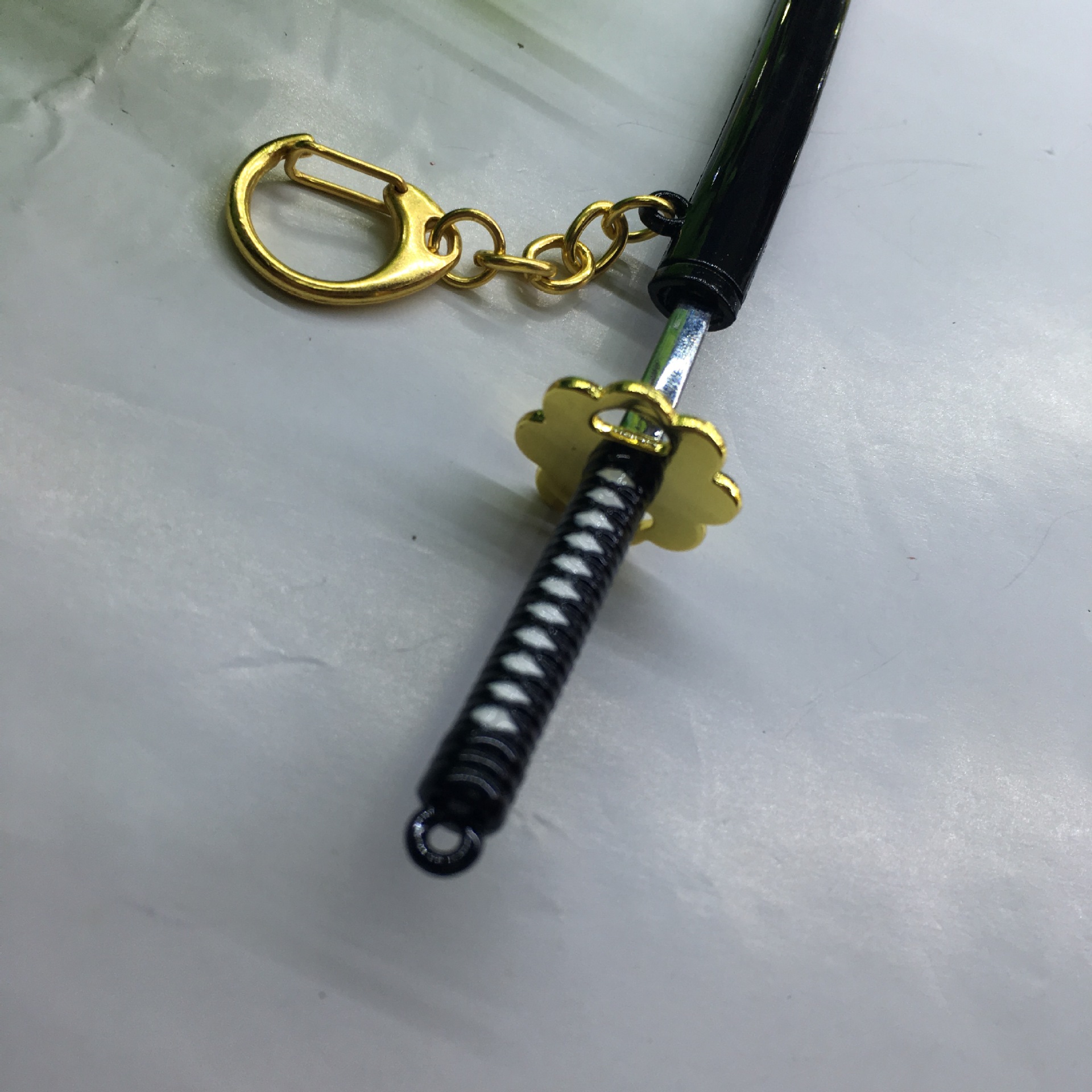 动漫海贼王死神小刀鞘可拆12公分小武士刀索隆三把刀