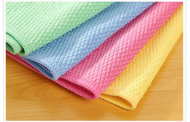 正品韩国鱼鳞抹布 玻璃抹布 不留水印水痕不掉毛抹布百洁布清洁布