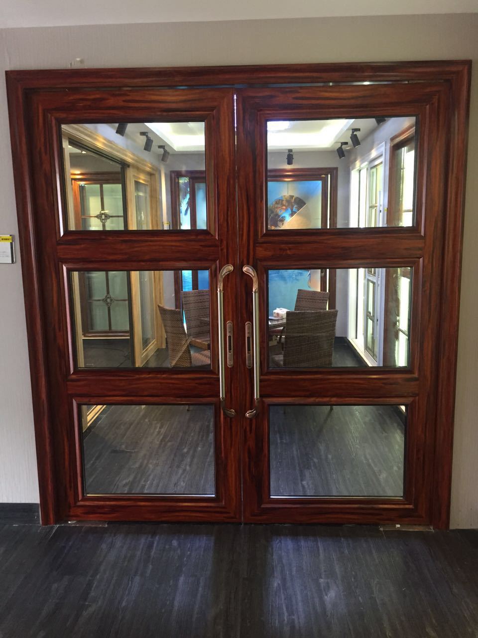 6厚铝合金推拉玻璃门 厨房吊趟门玻璃推拉门15分大宽