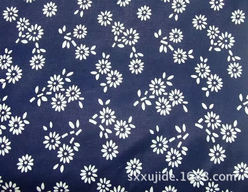 薄款全棉蓝印花布 民族风乌镇仿蜡染传统土布 农家乐diy装饰布