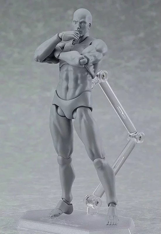 figma 肤色素体2.0 男性 女性 青年版 肌肤色 灰色可动手办