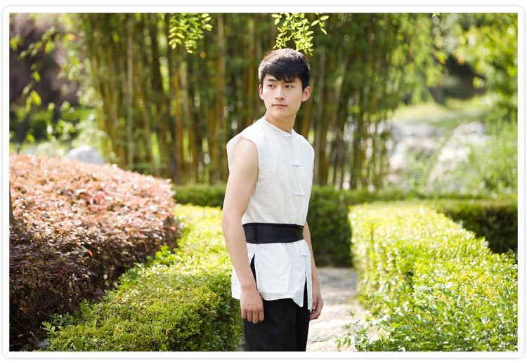 批发古装男士汉服 古代平民店小二农民服装 车夫舞台演出表演服装