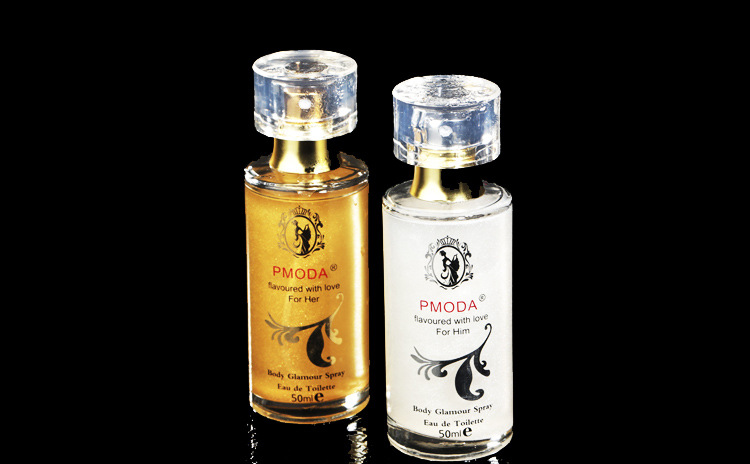 pmoda罪爱金粉费洛蒙香水男用约会吸引异性女用香水持久淡香清新