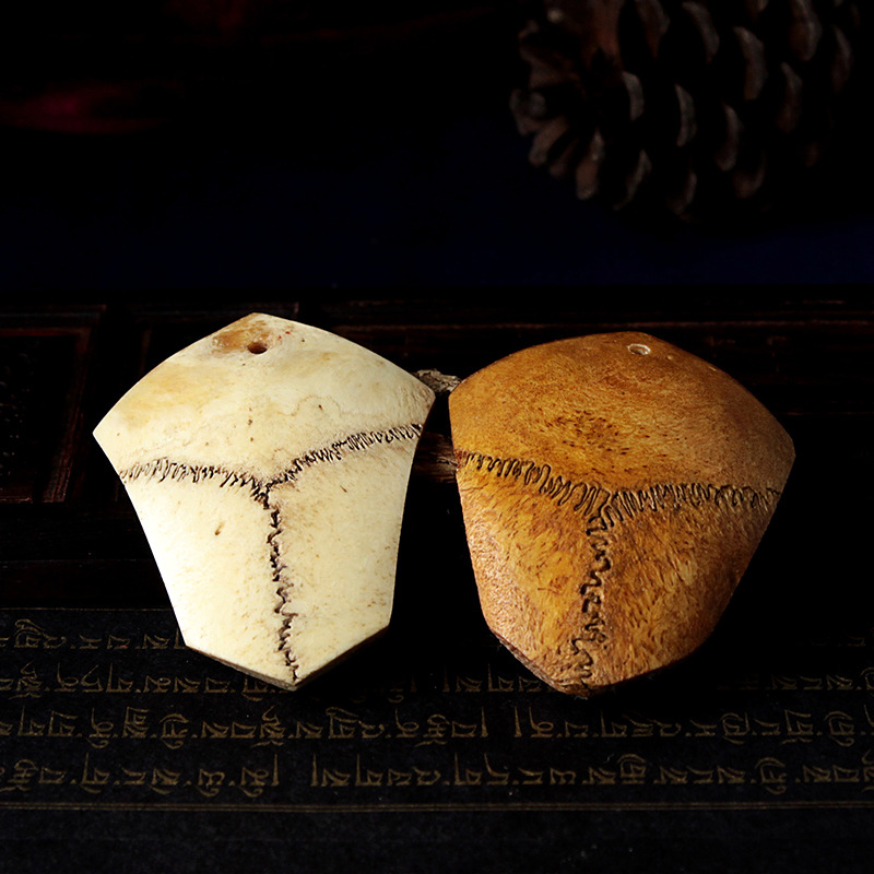 鹿骨三界佛牌 天然鹿角盘三界盾盘 鹿角盘牌子 金刚星月菩提配件