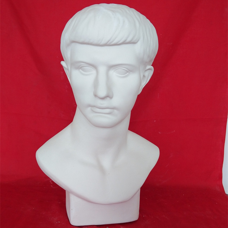 厂家直供小布鲁特石膏头像罗马青年石膏像高52cm写生教具几何体