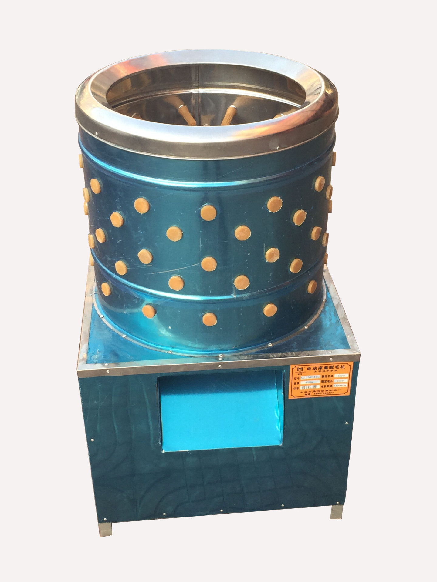 56型立式不锈钢鸡鸭脱毛机 小型 家禽脱毛打油机 全自动鸡鸭脱毛