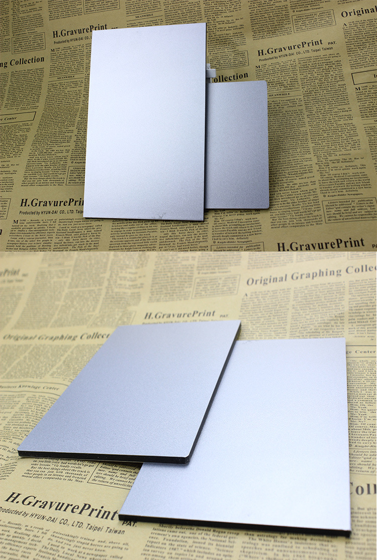 供应优质4mm 21丝闪银灰铝塑板 厂家直销普通色闪银灰铝塑板