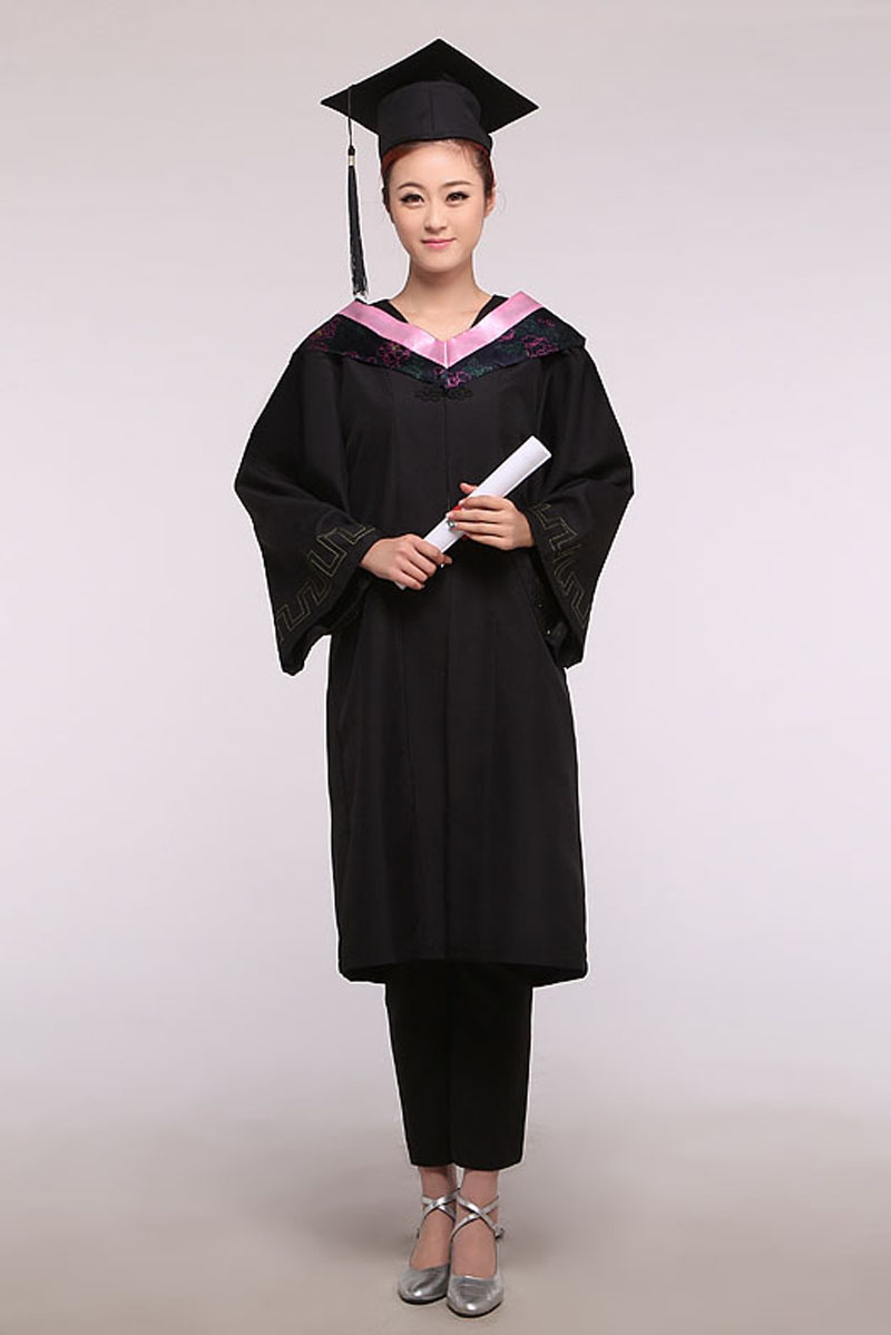 男女通用博士服 毕业典礼照硕士帽学士服套装 毕业演出服定制批发