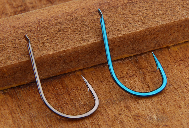 日本进口鱼钩散装批发海夕有倒刺鱼钩溪流正品散装无倒刺渔具批发