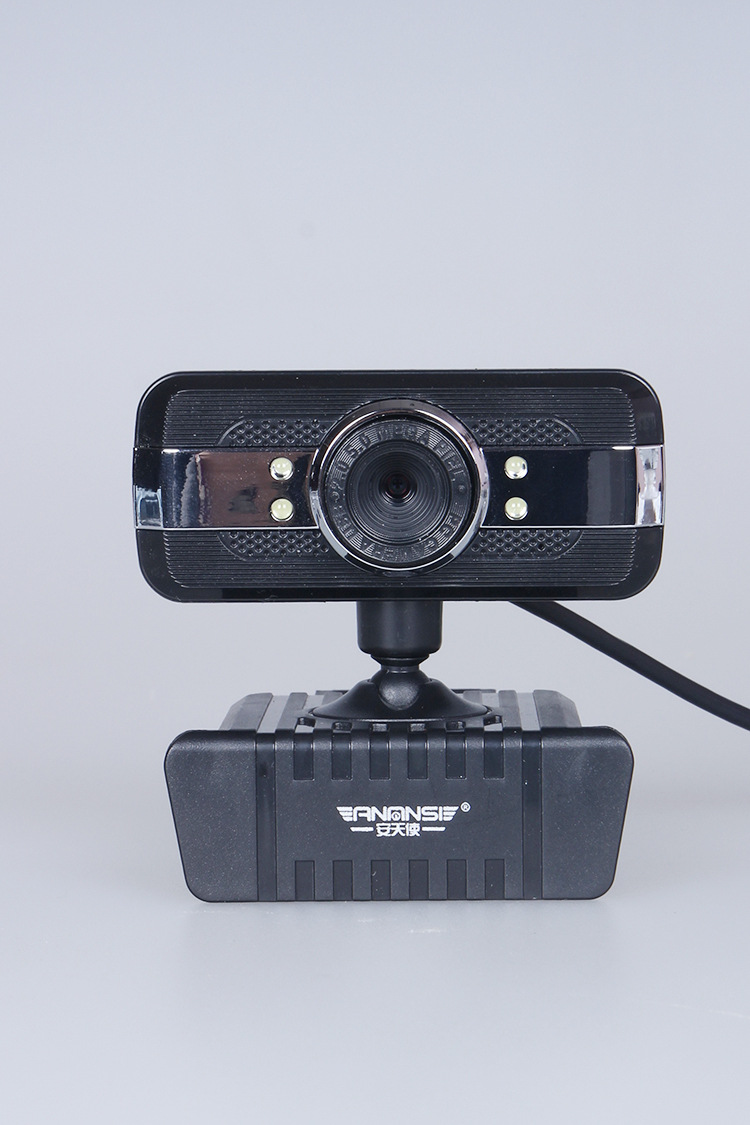 加工定制手动调焦银精灵摄像头台式电脑视频 免驱动安天使摄像头