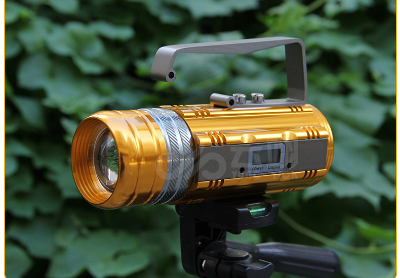 云翊 钓鱼灯 夜钓灯30w蓝光 手提变焦白光20w黄光15w三光源垂钓灯