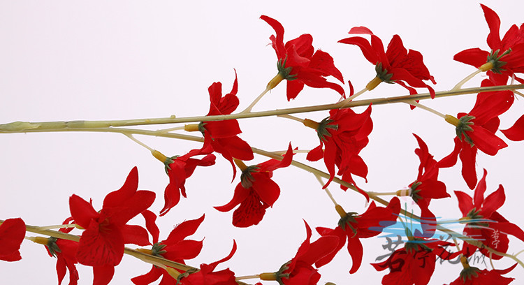 厂家直销仿真绢花 单枝跳舞兰 家居装饰 插花配件 超逼真万代兰