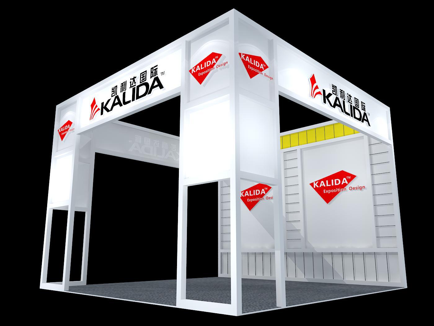 8公分方铝 展览会特装专用铝方柱 四槽方柱 八分铝方通制作搭建厂