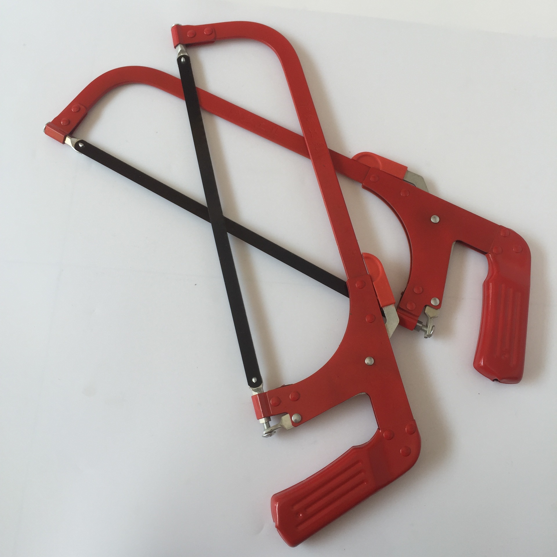 钢锯架 调节式半自动钢锯架 12寸手锯带锯条钢锯弓 锯弓子 五金