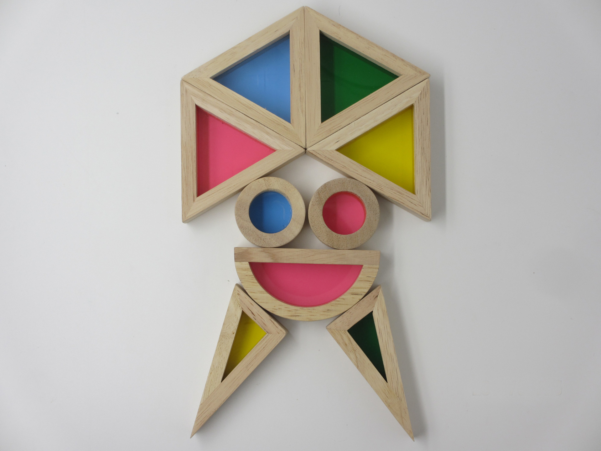 厂家直销儿童木制创意拼搭彩虹积木宝宝堆塔幼儿园早教益智玩具