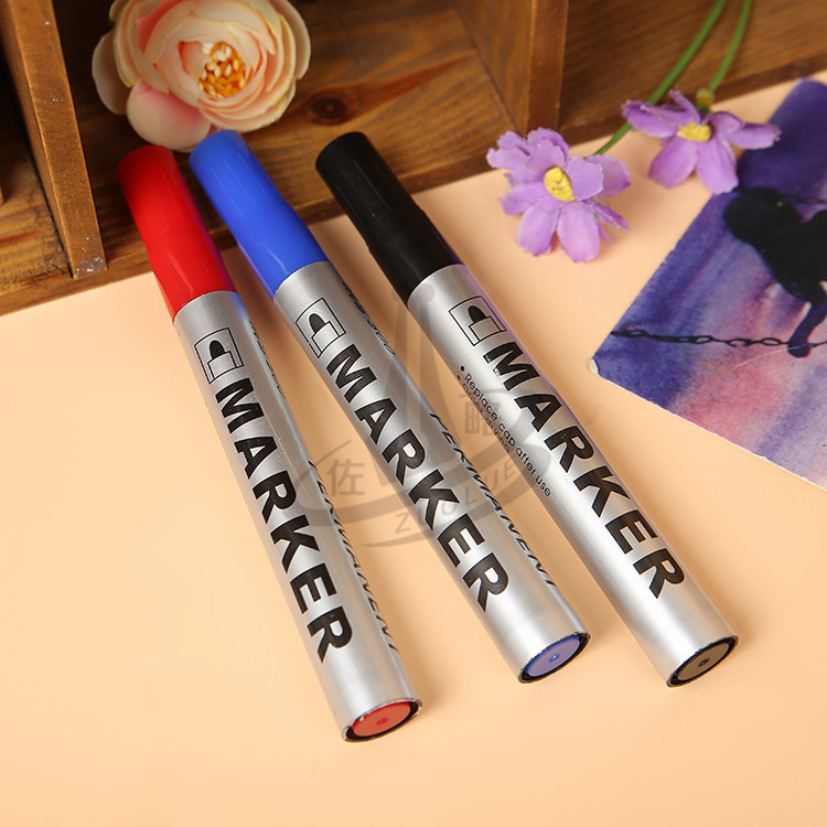 爆款marker记号笔 油性快递签字笔大头笔广告笔 环保白板笔批发