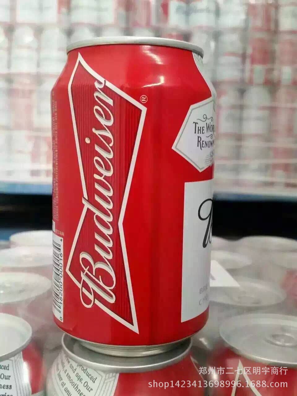 夜场ktv啤酒专供 听装 易拉罐经典 百威啤酒 1-24 -330ml 新包装