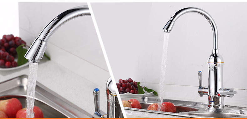 飞羽即热式电热水龙头厨房过水热速热小厨宝电热水器一件代发