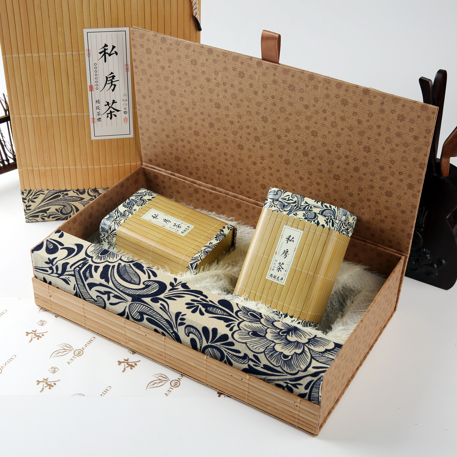 西湖龙井包装礼盒 空盒 精致 **龙井茶包装盒厂家直销