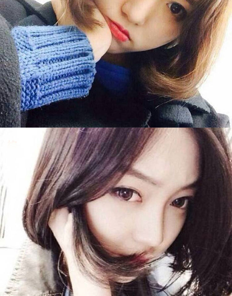 假发女短发短直发中分刘海中长发蓬松修脸气质可爱甜美透气扣子网